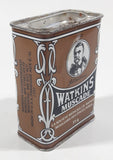 Vintage Watkin's Nutmeg 55g Brown 3 1/8" Tall Tin Metal Container