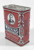 Vintage Watkin's Cinnamon 65g Red 3 1/8" Tall Tin Metal Container