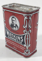 Vintage Watkin's Cinnamon 65g Red 3 1/8" Tall Tin Metal Container