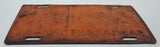 Vintage 1947 Saskatchewan Orange with Black Letters Metal Vehicle License Plate Tag 26 156