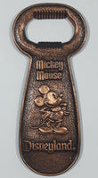 Vintage Walt Disney Productions Disneyland Mickey Mouse Copper Metal Bottle Opener