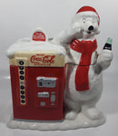 Houston Harvest Drink Coca-Cola In Bottles Coke 10 1/2" Tall Large Vending Machine With Polar Shaped Ceramic Cookie Jar