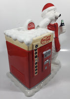 Houston Harvest Drink Coca-Cola In Bottles Coke 10 1/2" Tall Large Vending Machine With Polar Shaped Ceramic Cookie Jar