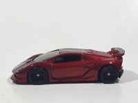 2019 Hot Wheels HW Exotics Lamborghini Sesto Elemento Dark Red Die Cast Toy Car Vehicle