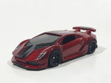 2019 Hot Wheels HW Exotics Lamborghini Sesto Elemento Dark Red Die Cast Toy Car Vehicle