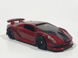 2019 Hot Wheels HW Exotics Lamborghini Sesto Elemento Dark Red Die Cast Toy Car Vehicle