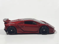 2019 Hot Wheels HW Exotics Lamborghini Sesto Elemento Dark Red Die Cast Toy Car Vehicle