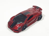 2019 Hot Wheels HW Exotics Lamborghini Sesto Elemento Dark Red Die Cast Toy Car Vehicle