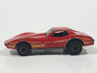 1982 Hot Wheels Gold Hot Ones Corvette Stingray Red Die Cast Toy Car Vehicle - Hong Kong