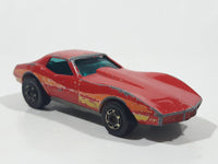 1982 Hot Wheels Gold Hot Ones Corvette Stingray Red Die Cast Toy Car Vehicle - Hong Kong