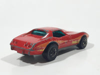 1982 Hot Wheels Gold Hot Ones Corvette Stingray Red Die Cast Toy Car Vehicle - Hong Kong