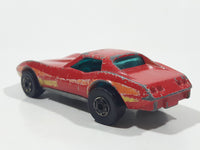 1982 Hot Wheels Gold Hot Ones Corvette Stingray Red Die Cast Toy Car Vehicle - Hong Kong