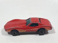 1982 Hot Wheels Gold Hot Ones Corvette Stingray Red Die Cast Toy Car Vehicle - Hong Kong