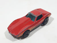 1982 Hot Wheels Gold Hot Ones Corvette Stingray Red Die Cast Toy Car Vehicle - Hong Kong