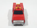 1986 Hot Wheels Workhorses Rescue Ranger Red Fire Truck Die Cast Toy Car Vehicle - Yellow lights