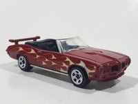 2014 Hot Wheels Multipack Exclusive '70 Pontiac GTO Convertible Maroon Dark Red Die Cast Toy Car Vehicle