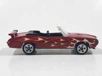 2014 Hot Wheels Multipack Exclusive '70 Pontiac GTO Convertible Maroon Dark Red Die Cast Toy Car Vehicle