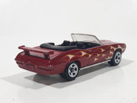 2014 Hot Wheels Multipack Exclusive '70 Pontiac GTO Convertible Maroon Dark Red Die Cast Toy Car Vehicle