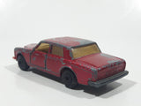 Vintage 1979 Lesney Matchbox Superfast No. 39 Rolls Royce Silver Shadow II Dark Red Die Cast Toy Car Vehicle with Opening Doors