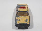 Vintage 1979 Lesney Matchbox Superfast No. 56 Mercedes 450 SEL Taxi Cab Sand Yellow Tan Die Cast Toy Car Vehicle with Opening Doors Made in England