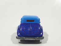 1992 Hot Wheels Mercedes 540K Blue with Pink Glitter Die Cast Toy Classic Car Vehicle