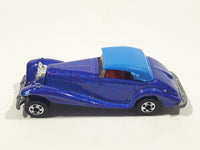 1992 Hot Wheels Mercedes 540K Blue with Pink Glitter Die Cast Toy Classic Car Vehicle