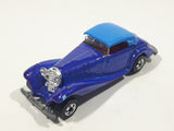 1992 Hot Wheels Mercedes 540K Blue with Pink Glitter Die Cast Toy Classic Car Vehicle