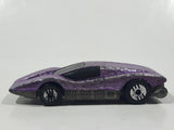 1992 Hot Wheels Gleam Team Aeroflash Large Charge Silver Bullet Textured Chrome Pink Die Cast Toy Car Vehicle