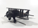 Vintage Miniature Airplane Bi-Plane Metal Pencil Sharpener Doll House Furniture Size
