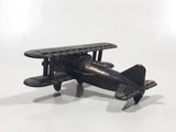 Vintage Miniature Airplane Bi-Plane Metal Pencil Sharpener Doll House Furniture Size
