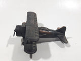 Vintage Miniature Airplane Bi-Plane Metal Pencil Sharpener Doll House Furniture Size