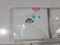 Machine Embossed Flower Pattern Pillowcases 20" x 32" Lot of 5