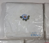 Machine Embossed Flower Pattern Pillowcases 20" x 32" Lot of 5