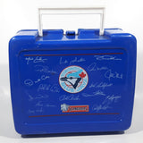 Loblaws Schneiders Toronto Blue Jays MLB Baseball Team Autograph Themed Blue Plastic Lunch Box Container