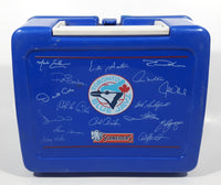 Loblaws Schneiders Toronto Blue Jays MLB Baseball Team Autograph Themed Blue Plastic Lunch Box Container