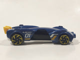 2019 Hot Wheels Experimotors Slide Kick Dark Blue Die Cast Toy Car Vehicle