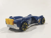 2019 Hot Wheels Experimotors Slide Kick Dark Blue Die Cast Toy Car Vehicle