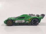 2014 Hot Wheels Track Builder Spine Busters Green Die Cast Toy Car Vehicle