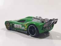 2014 Hot Wheels Track Builder Spine Busters Green Die Cast Toy Car Vehicle