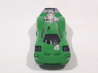 2014 Hot Wheels Track Builder Spine Busters Green Die Cast Toy Car Vehicle