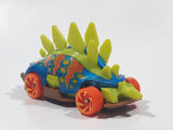 2019 Hot Wheels Dino Riders Motosaurus Blue Die Cast Toy Car Vehicle