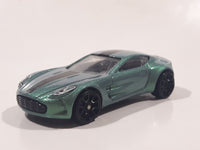 2018 Hot Wheels HW Exotics Aston Martin One-77 Metallic Green Die Cast Toy Car Vehicle