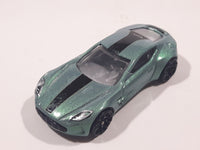 2018 Hot Wheels HW Exotics Aston Martin One-77 Metallic Green Die Cast Toy Car Vehicle