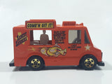 2002 Hot Wheels Wild Frontier Good Humor Truck Saucey Sanders' Orange Catering Food Truck Die Cast Toy Car Vehicle