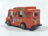 2002 Hot Wheels Wild Frontier Good Humor Truck Saucey Sanders' Orange Catering Food Truck Die Cast Toy Car Vehicle