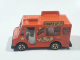 2002 Hot Wheels Wild Frontier Good Humor Truck Saucey Sanders' Orange Catering Food Truck Die Cast Toy Car Vehicle