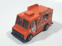 2002 Hot Wheels Wild Frontier Good Humor Truck Saucey Sanders' Orange Catering Food Truck Die Cast Toy Car Vehicle