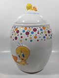 2007 Tindex Warner Bros. Looney Tunes Tweety Bird Colorful Dots 9 1/2" Tall Ceramic Cookie Jar