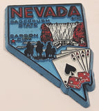 Nevada State Shaped Sagebrush State Carson City Blue 1 5/8" x 2 1/2" Fridge Magnet Travel Souvenir