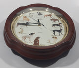 Dog's Legend 10 3/4" x 14 1/2" Barking Dog Faux Wood Wall Clock